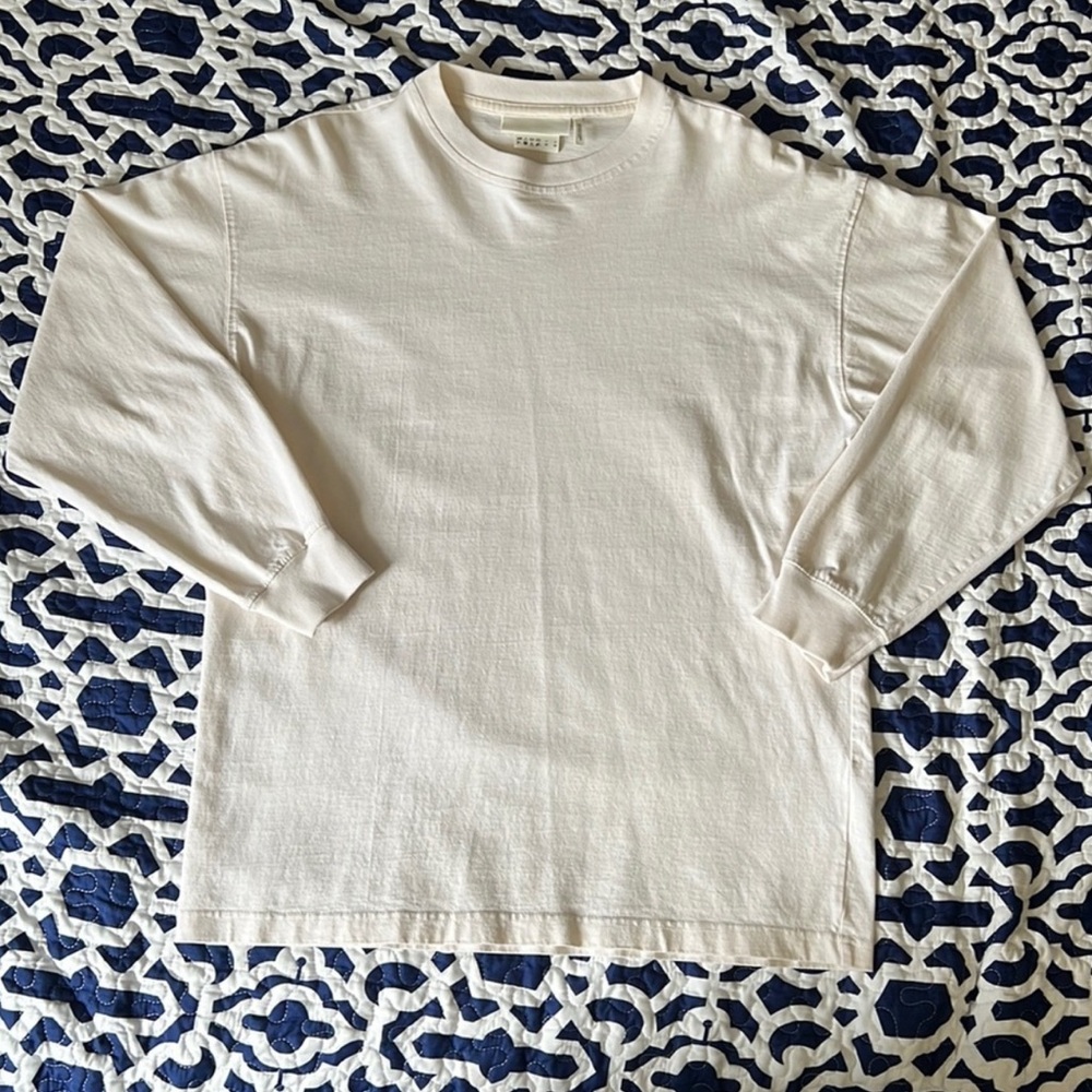 H&M White Long Tee